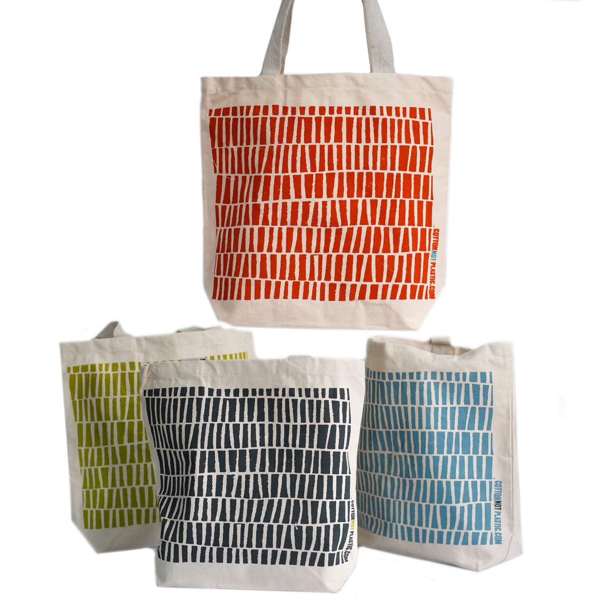 All-Over Design Cotton Shopping Bag – 4 Designs