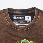 Sun Zodiac Stonewashed Cotton T-Shirt – Brown Medium