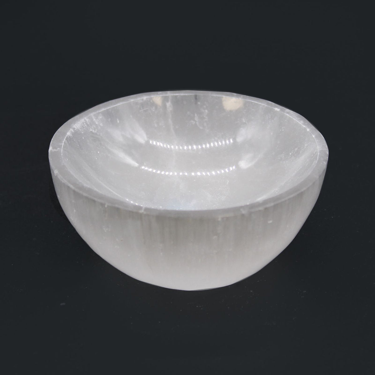 Selenite Round Bowl – 8cm