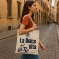 La Dolce Vita Natural Tote Bag