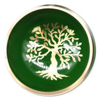 Tree of Life Tibetan Singing Bowl Set – Green