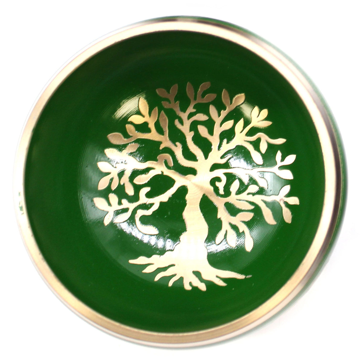 Tree of Life Tibetan Singing Bowl Set – Green
