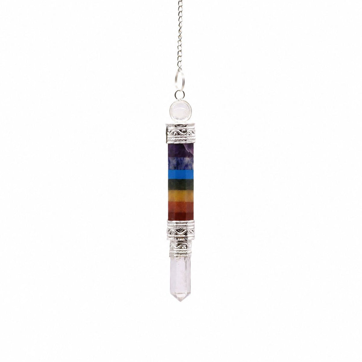Seven Chakra Gemstone Pendulum