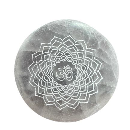 Set of 7 Chakra Selenite Charging Plates