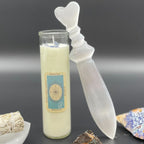 Spiral Selenite Ritual Knife – 25cm