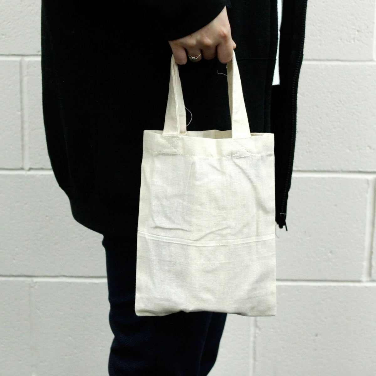 Small Natural Cotton Tote Bag – 25 x 20cm