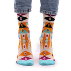 Psychedelic Evil Eye Bamboo Socks – UK 4–7