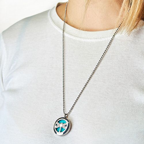 Dragonfly Aromatherapy Jewellery Necklace – 25mm