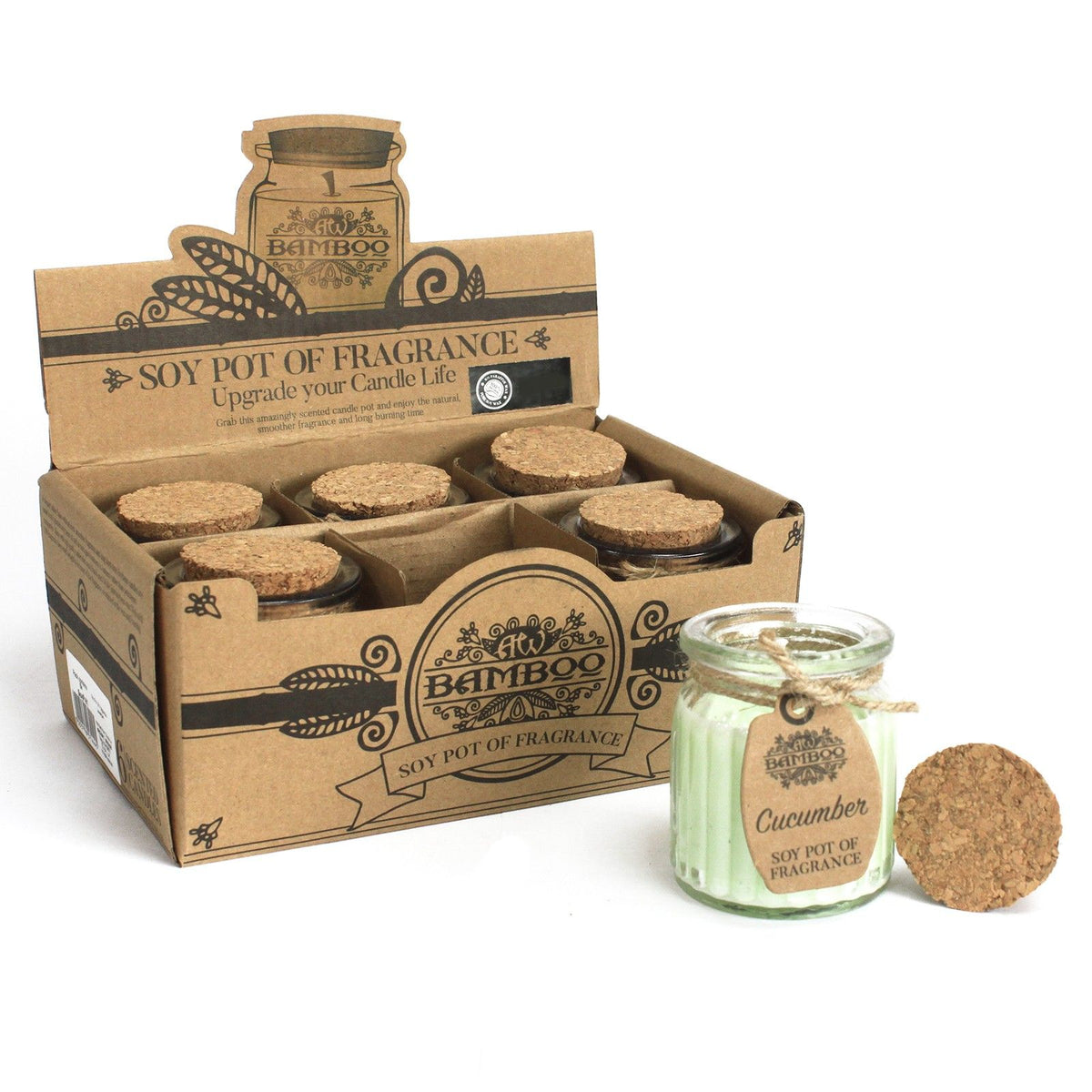 Cucumber Soy Wax Candle Pot