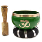 Tree of Life Tibetan Singing Bowl Set – Green