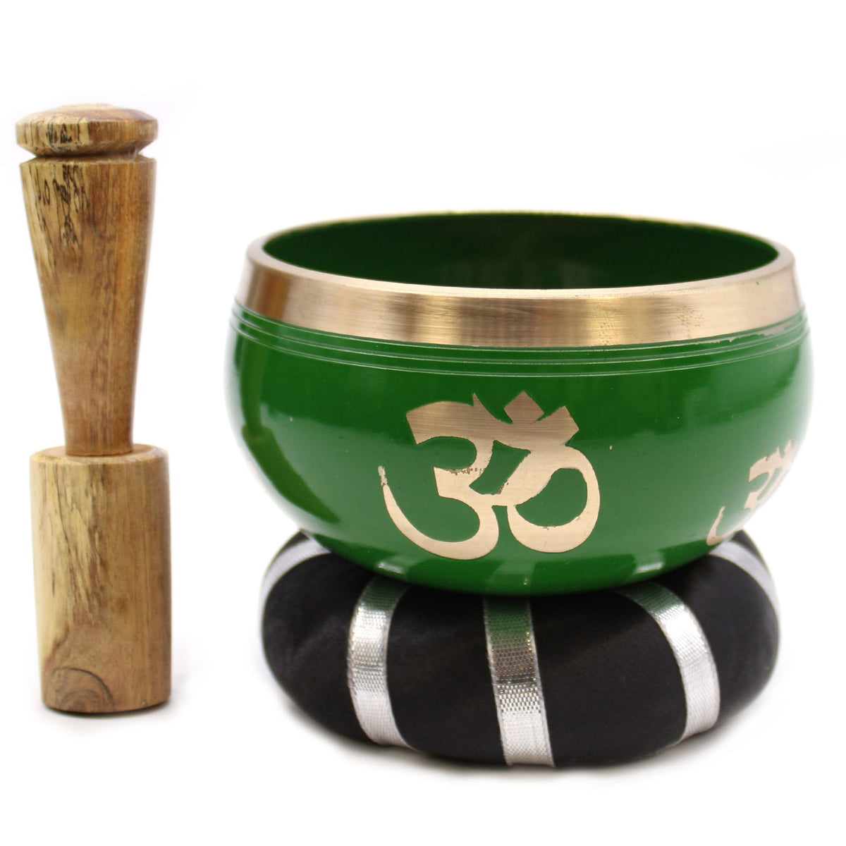 Tree of Life Tibetan Singing Bowl Set – Green