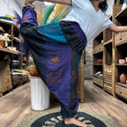 Purple Himalayan Print Aladdin Yoga Trousers