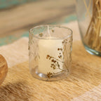 Margarita Floral Glass Candle Holder – 8 × 8cm
