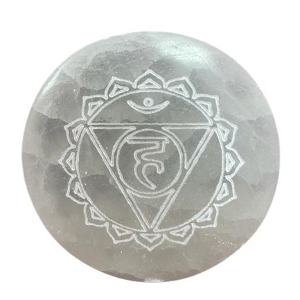 Set of 7 Chakra Selenite Charging Plates