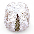 Pino Floral Glass Straight Candle Holder – 10 × 9cm