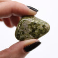 Epidote Snowflake Tumble Stones – 12 Medium