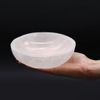 Selenite Round Bowl – 15cm