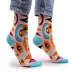 Psychedelic Evil Eye Bamboo Socks – UK 4–7
