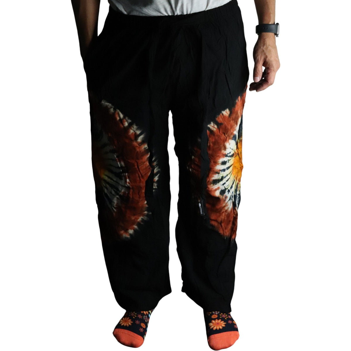 Japanese Style Lounge Pants – Black, Chocolate and Orange