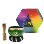 Tree of Life Tibetan Singing Bowl Set – Green