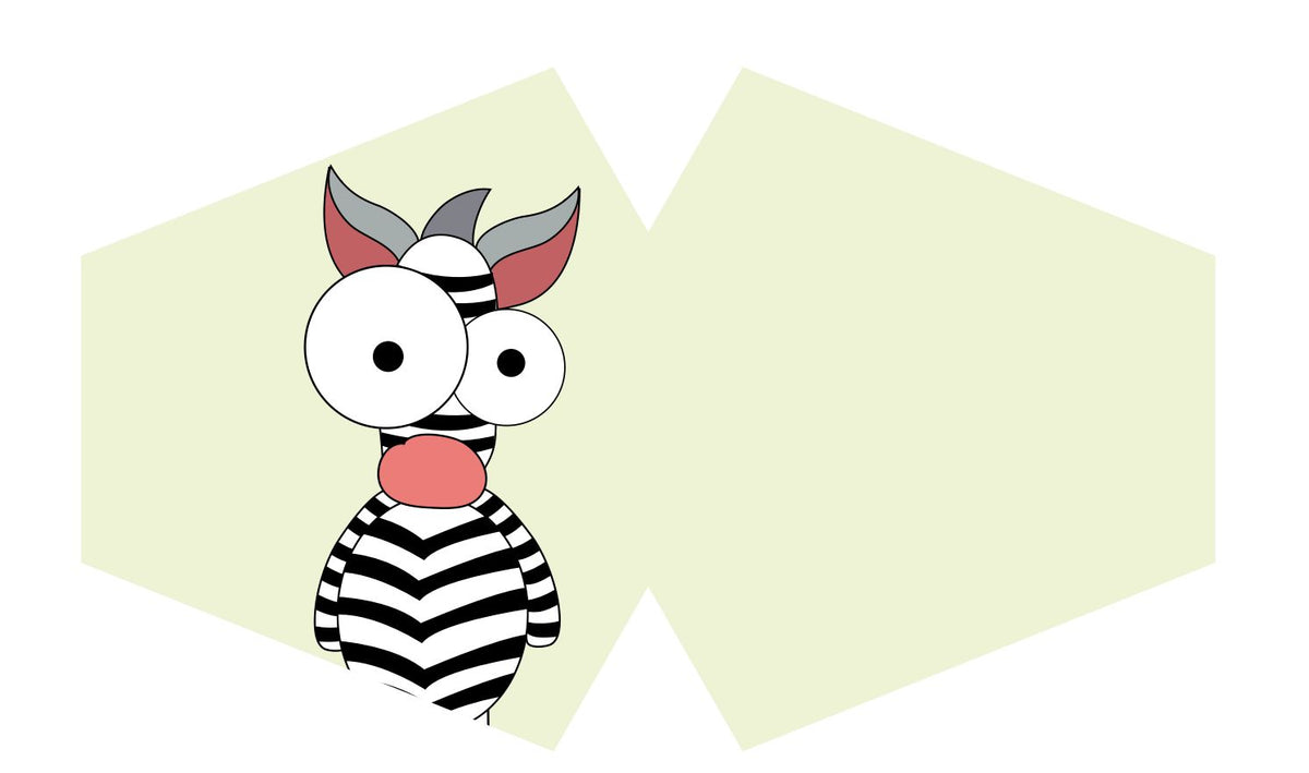 Children’s Zebra Print Reusable Face Covering