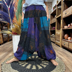 Purple Himalayan Print Aladdin Yoga Trousers