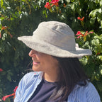 Wired Patched Boho Festival Hat – Natural