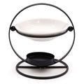 Round Ceramic and Metal Oil Burner Stand