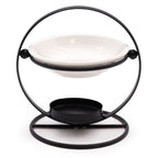 Round Ceramic and Metal Oil Burner Stand