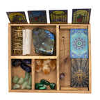 Four-Section Tarot Card Box with Holder