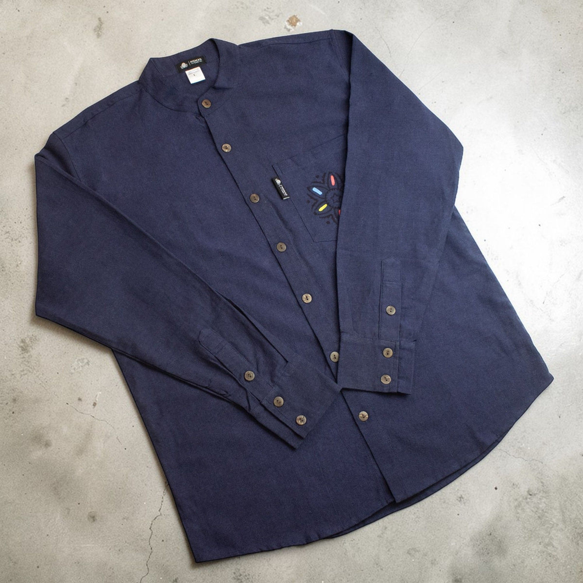 Nomad Sari Kathmandu Shirt – Indigo, Medium
