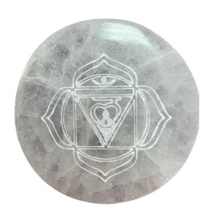 Set of 7 Chakra Selenite Charging Plates