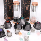 Aquamarine Raw Crystal Tea Strainer