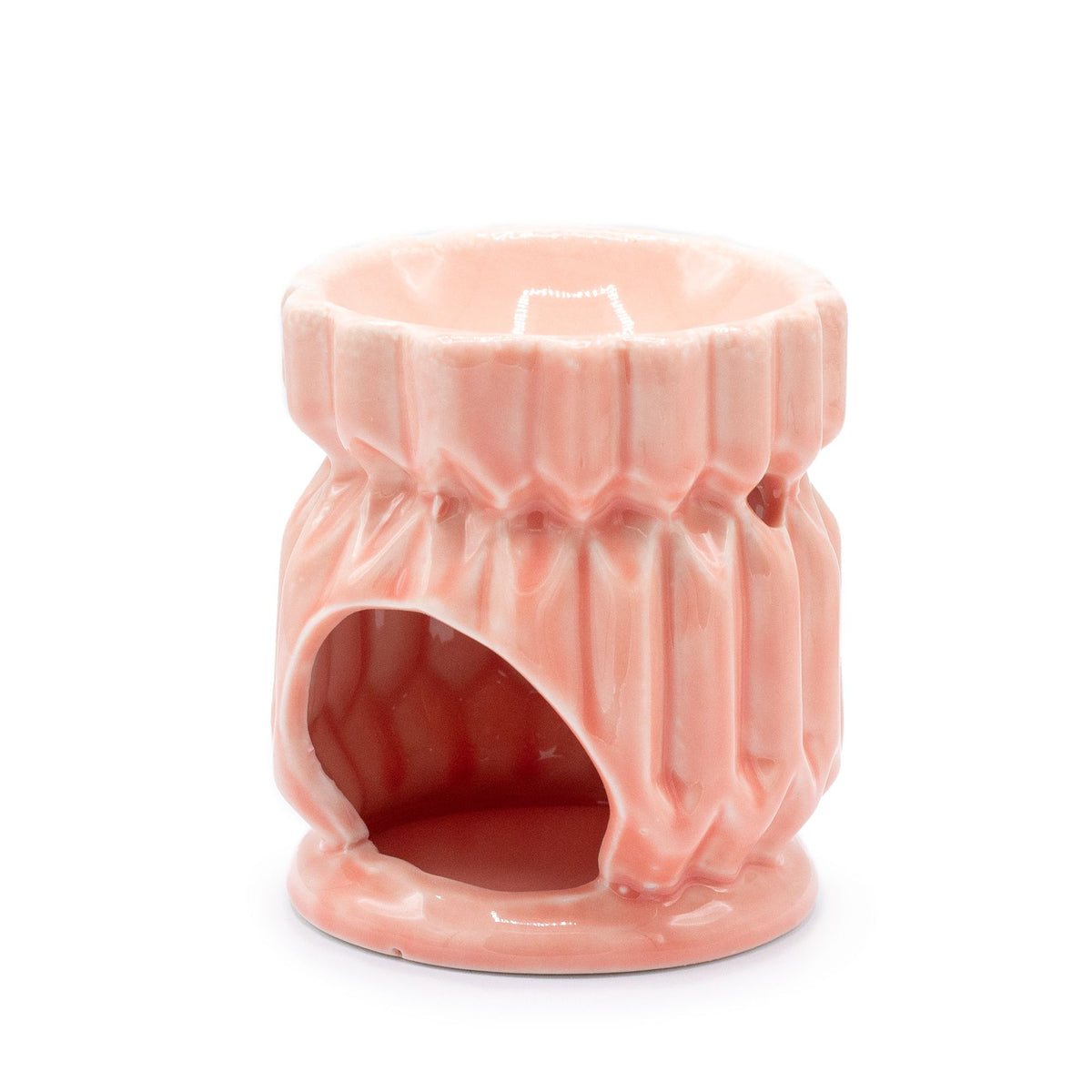 Pink Geometric Ceramic Oil Burner