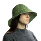 Moss Green Floppy Straw Sun Hat – Nomad Sari