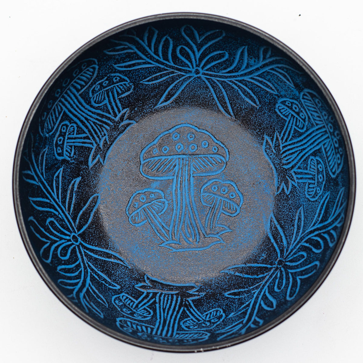 Blue Magic Mushroom Aluminium Singing Bowl – 20cm