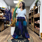 Purple Himalayan Print Aladdin Yoga Trousers