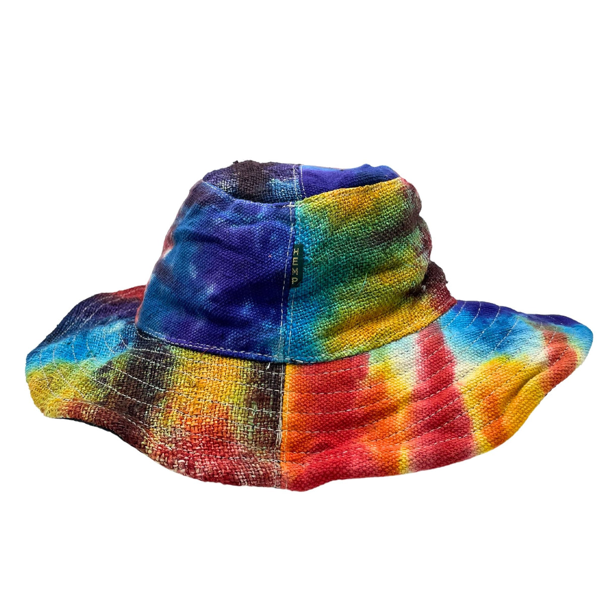 Wired Patched Boho Festival Hat – Tie-Dye