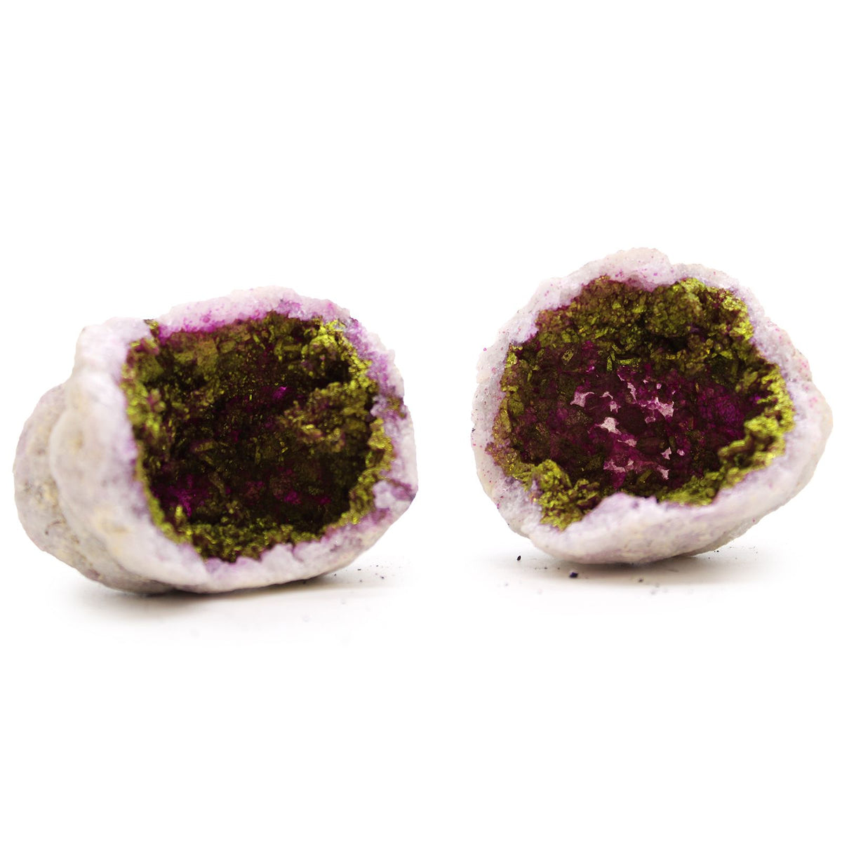 Pink Gold Calcite Geodes
