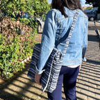 Soft Banjara Laptop Bag with Blue Stripes