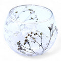 Margarita Floral Glass Bowl Candle Holder – 8 × 10cm