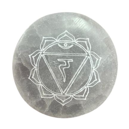 Set of 7 Chakra Selenite Charging Plates