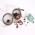 Gold Tiger’s Eye Raw Crystal Tea Strainer