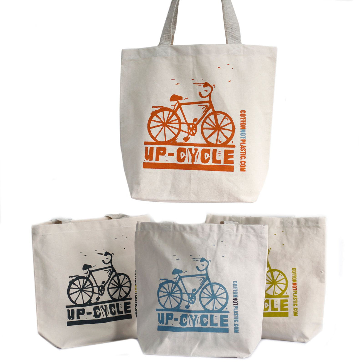 Upcycled Cotton Bag – 4 Designs