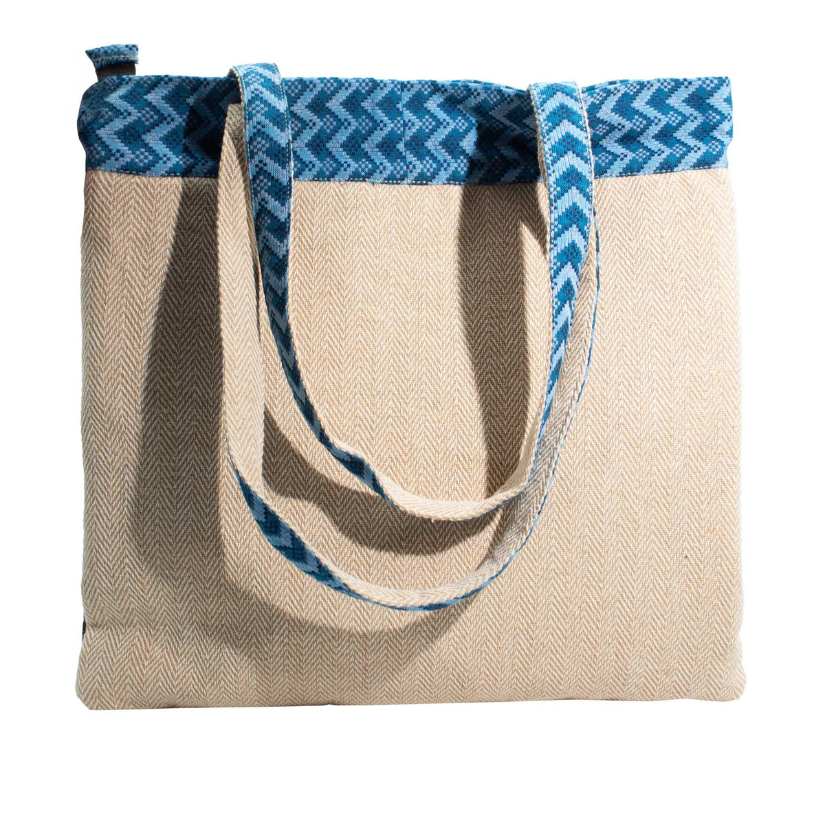 Patchwork Kathmandu Tote Bag – Dhaka Design – 37 x 38cm