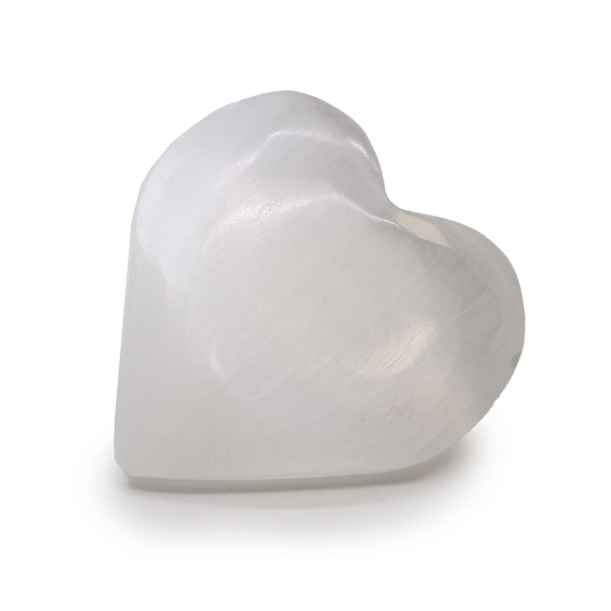 Selenite Heart Crystal – 7–8cm