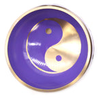 Yin Yang Tibetan Singing Bowl Set – White and Purple