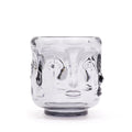 Midnight Grey Buddha Face Candle Holders – Set of 2