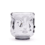 Midnight Grey Buddha Face Candle Holders – Set of 2