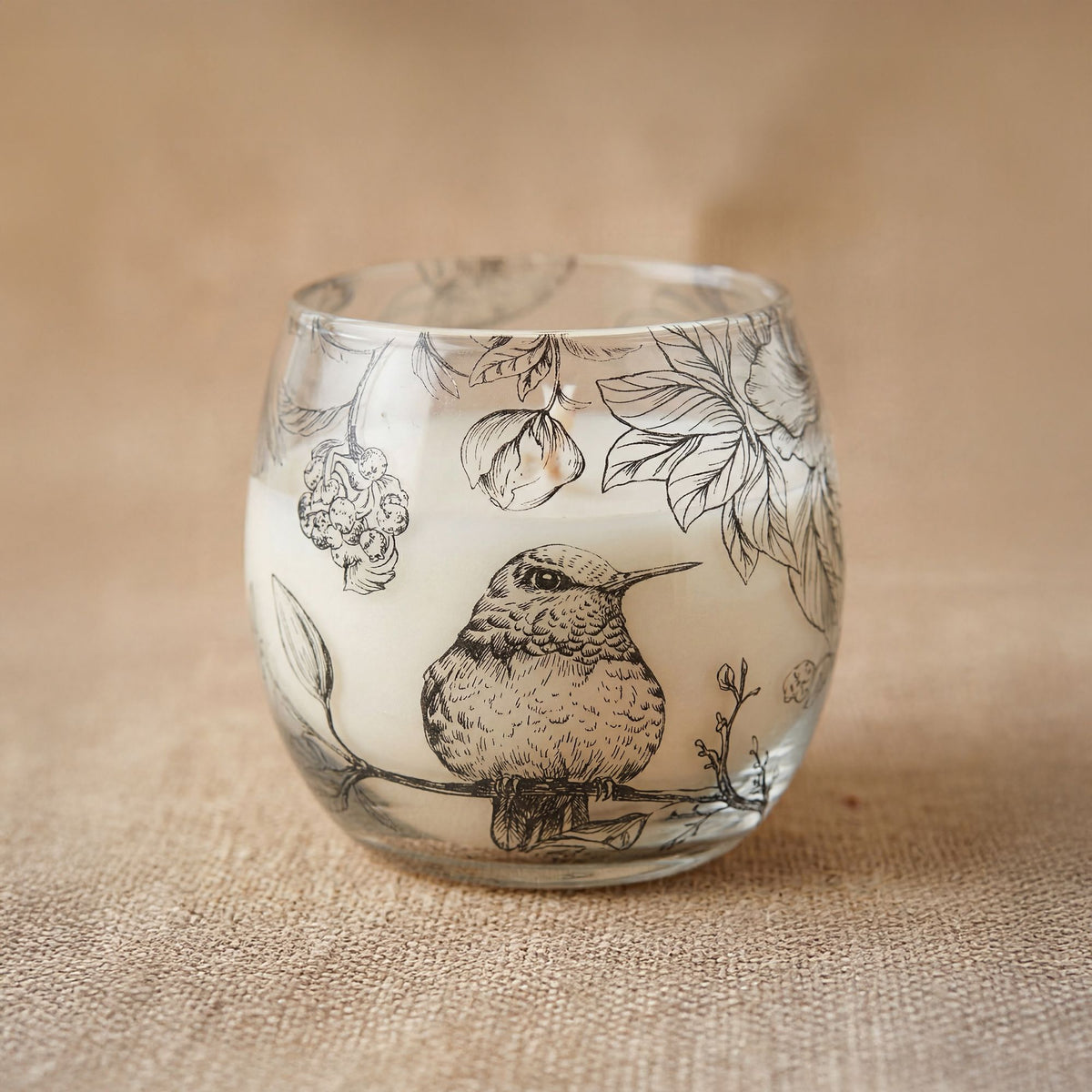 Drawn By Flame Glass Jar Candle – Small